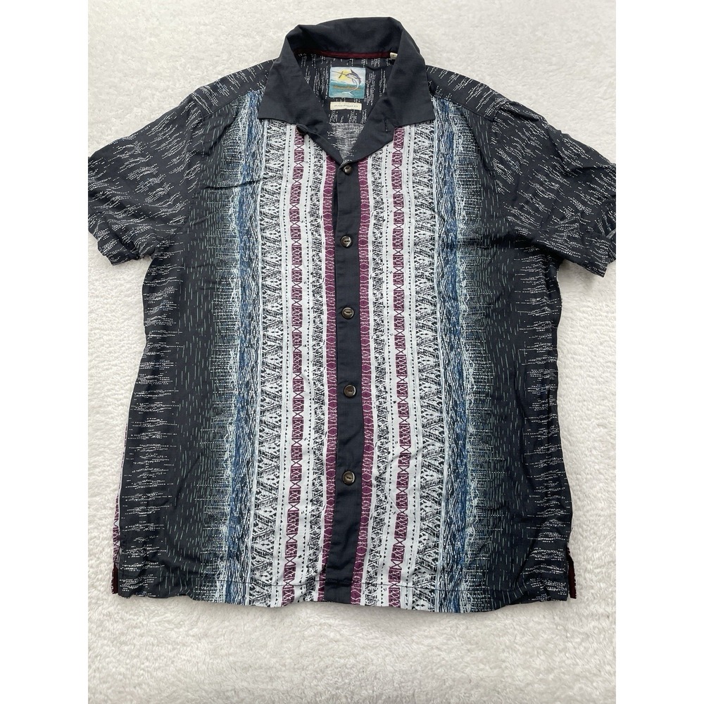 Tommy Bahama Medium Silk Island‎ Modern Fit Multicolor Button Up Hawaiian Shirt